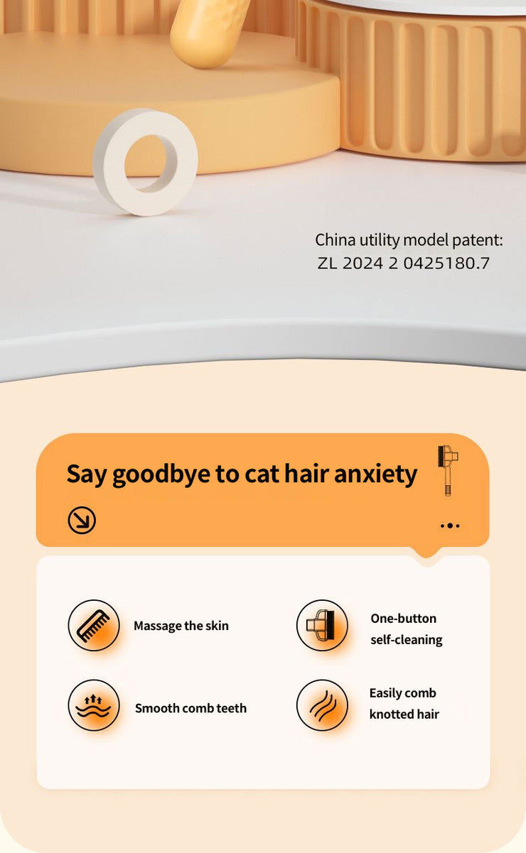 Cat comb to detangle and remove loose hair