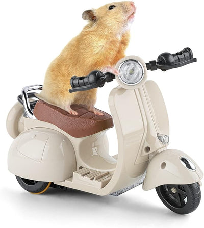 Hamster Toys Motorcycle Guinea Pig Toys Small Animal Toys for Dwarf Syrian Hamster Mice Mouse Gerbil Rat or Other Small Pets Blue