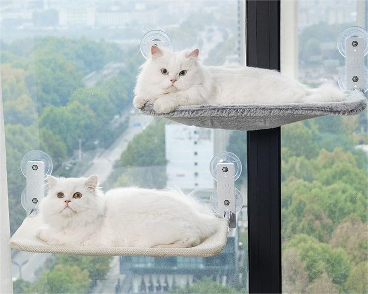 Cat hammock window in the sun hung the balcony can fold