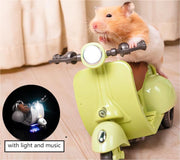 Hamster Toys Motorcycle Guinea Pig Toys Small Animal Toys for Dwarf Syrian Hamster Mice Mouse Gerbil Rat or Other Small Pets Blue