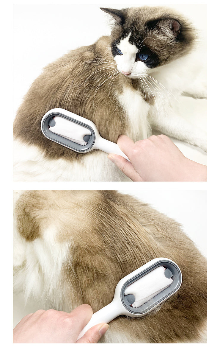 Cleaning Hair Removal Comb Water Injection Vibrato Cleaning Comb Can Add Disposable Essence Dog Cat Comb