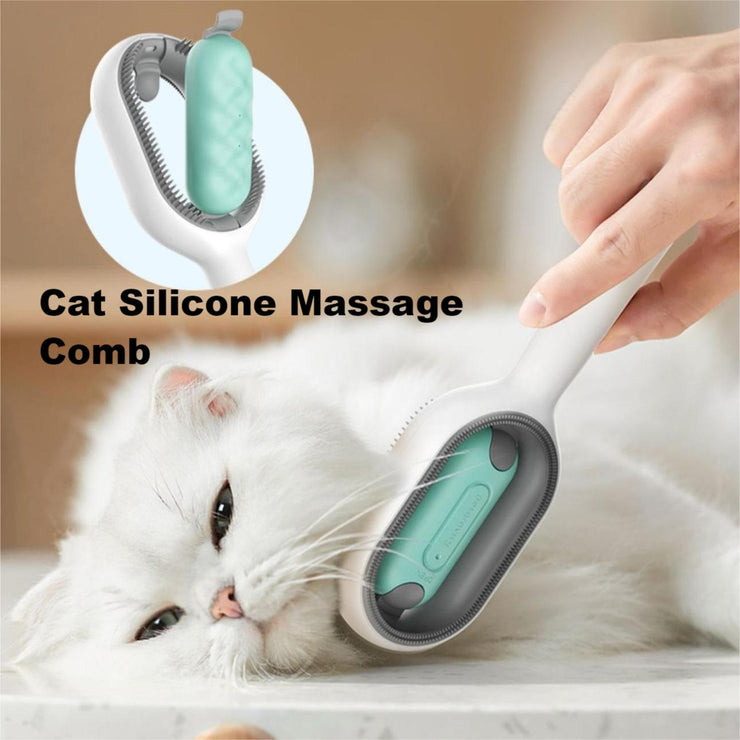 Cleaning Hair Removal Comb Water Injection Vibrato Cleaning Comb Can Add Disposable Essence Dog Cat Comb