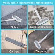 Multi-function brusher pet cat hair scraper sticky hair remover dog hair cleaner removes carpet bed hair