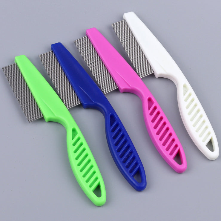 Cat and Dog Flea Comb Fine-toothed stainless steel needle comb to remove insect eggs and lice