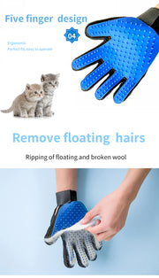 Cat Gloves Rubber Pet Cleaning Brushes Pet Grooming Gloves Cat and Dog Bath Supplies