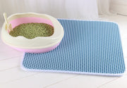 Double-layer eva pet cat litter mat pet cat litter box filter sand mat pet supplies cat scratching mat